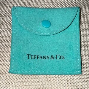 Tiffany & Co. Aqua Suede Pouch